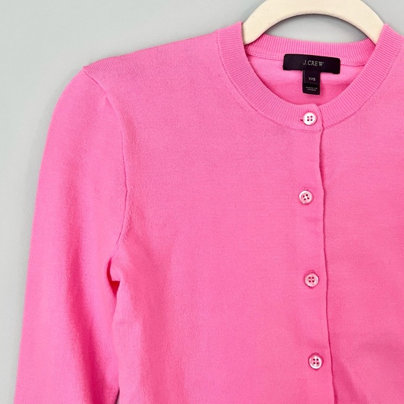J.Crew Classic Button Cardigan | Pink | XXS - Picture 4 of 6